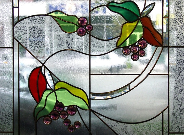 Decorative double glazed glass